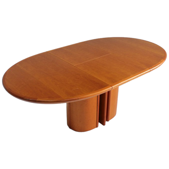 Vintage Skovby Deense Uitschuifbare Ovalen Eettafel 1