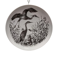 Vintage Wandbord Met Reigers