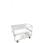 Space Age Plexiglas Trolley Met Messing, Tv Meubel thumbnail 1