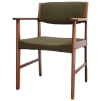Deense Vintage Stoel Teak Met Armleuningen thumbnail 1
