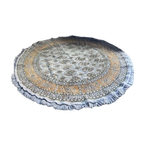 Vloerkleed Grey/beige Persian Look Rond Vintage thumbnail 1
