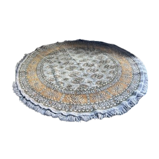 Vloerkleed Grey/beige Persian Look Rond Vintage 1