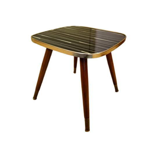 Vintage Tafeltje Bijzettafeltje Tafel Plantentafeltje Zwart 1