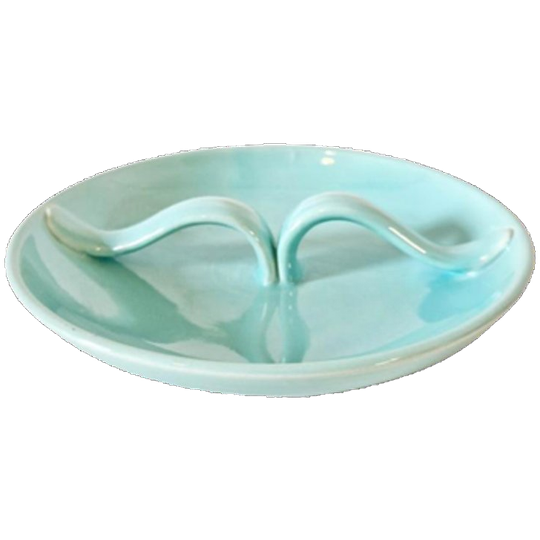 Jaren 50 Vintage Schaaltje Mintgroene Schaal 1