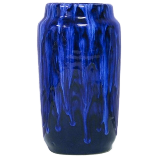 Glanzende Blauwe West Germany Vaas 1