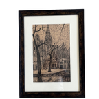 Ets J. De Burger. Oude Kerk Amsterdam thumbnail 1