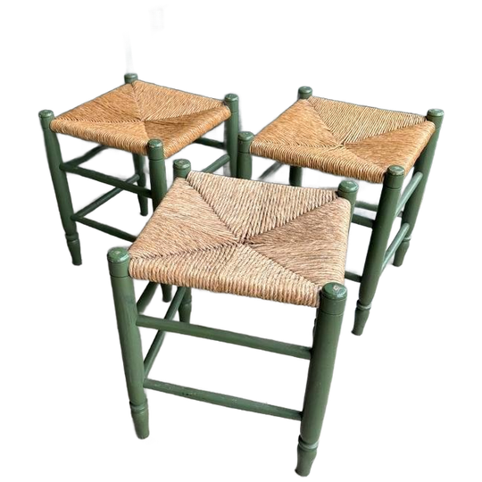 3 Vintage Groene Krukjes Jaren 70 1