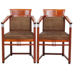 Set Van 2 Prachtige Art Deco Eetkamer/ Bijzetstoelen Van Schuitema Uit De Decoforma Serie thumbnail 1