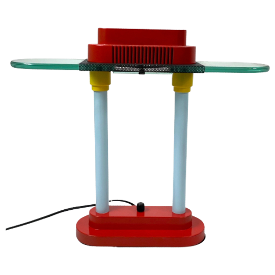 Robert Sonneman - SMC Boxford - Vintage Memphis Style Desk Lamp - Unique Color Palette! 1