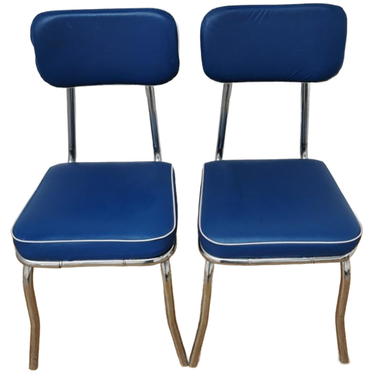 Vintage Mid Century Chroom En Skai Lederen Buizen Stoelen Set Prijs 1