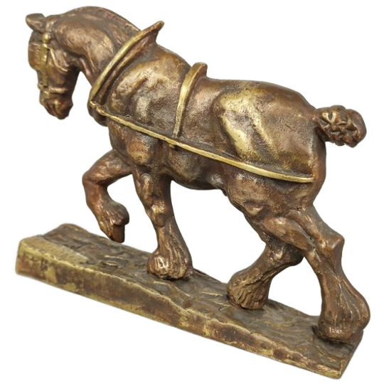 Bronzen Beeld Trekpaard 1