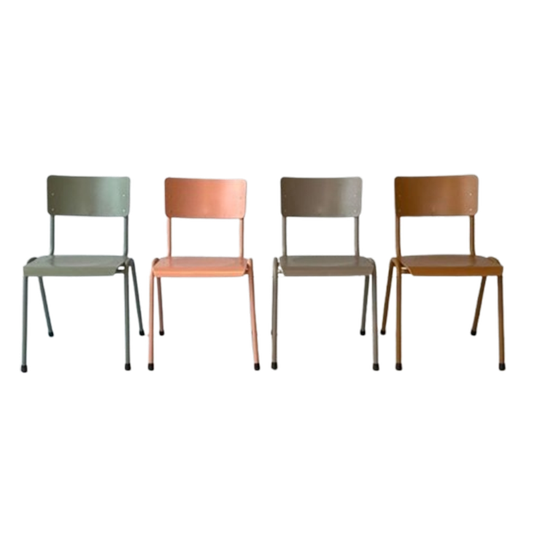 Retro Eettafelstoelen Nieuw Roze Okerbruin Taupe Prijs P/st 1