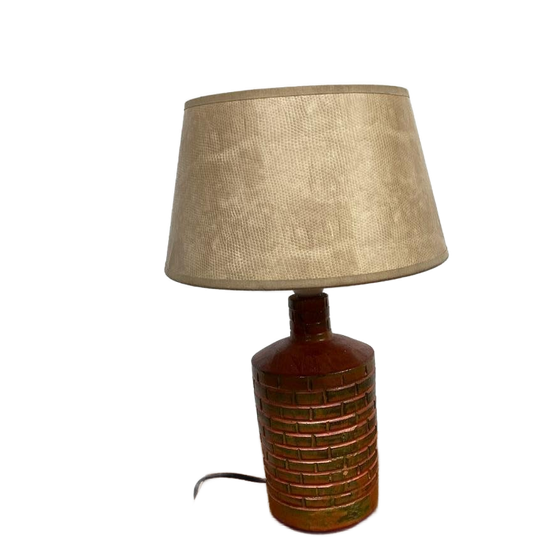 Vintage Lamp, Deens Keramiek Jaren 70 1