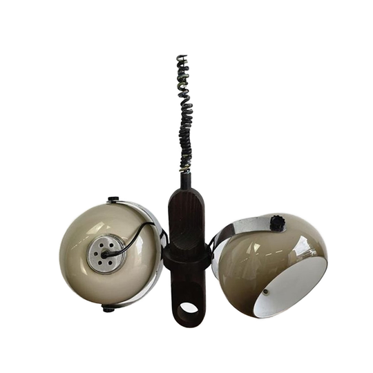 Vintage Hanglamp Dijkstra Met 2 Lichtpunten 1