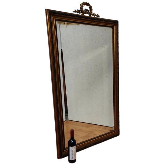 Antieke Regency Barok Rococo Facet Spiegel Passpiegel 1