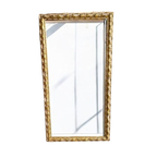 Vintage Geslepen Spiegel In Houten Kader In Het Goud thumbnail 1