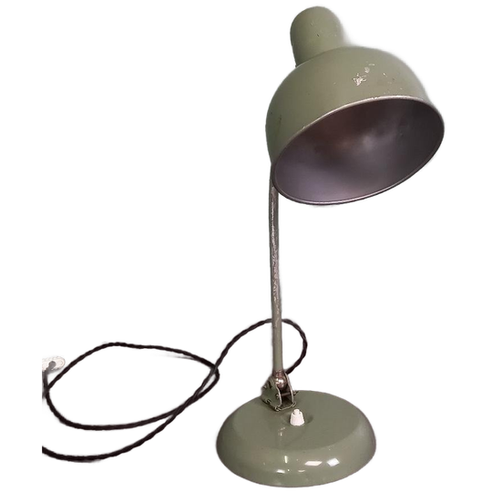 Vintage Bureaulamp Militair Met Kogelgewricht 1