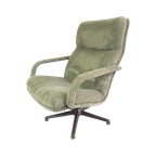 Artifort Draaifauteuil Groene Rib F171 Geoffrey Harcourt thumbnail 1