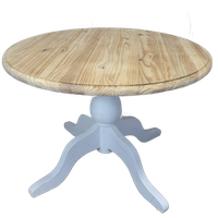 Prachtige Witte Landelijke Ronde Eettafel 100 Cm
