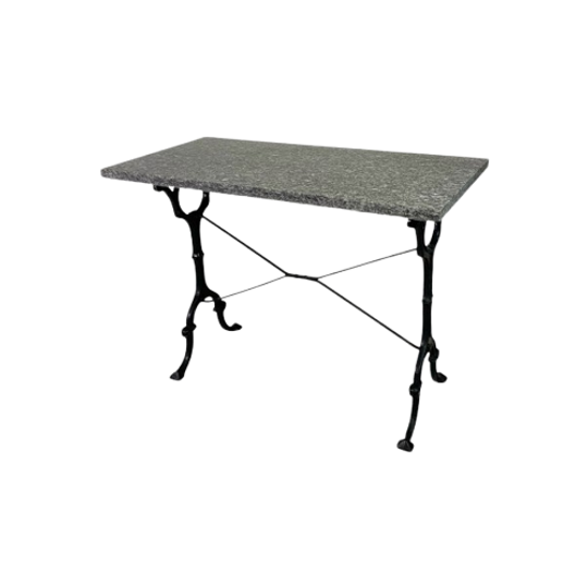Tuintafel, Bistrotafel Met Granieten Blad, Jaren 30 1