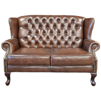Chesterfield Sint James 2-zits - Antiek Bruin