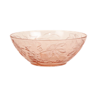 Vintage Roze Kristallen Kom Druivelaar Made In France
