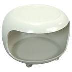 Witte Space Age Salontafel Op Wielen thumbnail 1