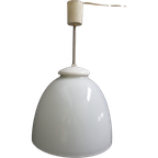 Vintage Opaline Pendant Lamp, Czechoslovakia 1950 thumbnail 1