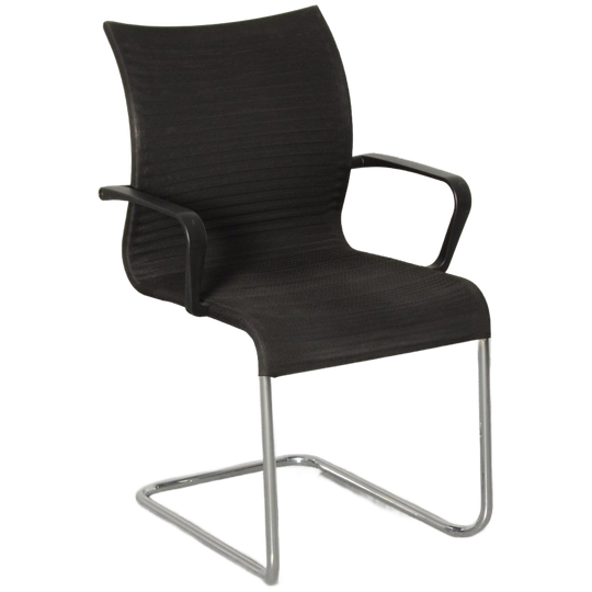 Interstuhl 5w50x Vergaderstoel, Zwart, Sledeframe 1