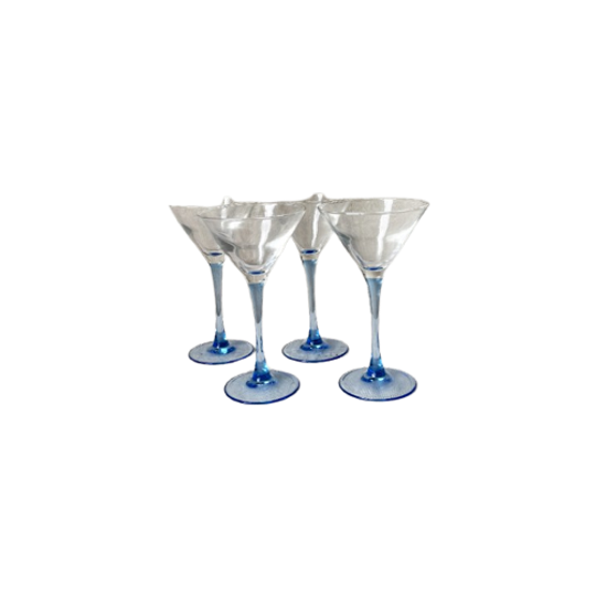 4X Baby Blauw Martini Coupe 1