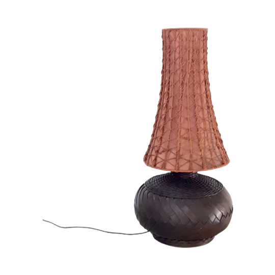 Ph46 – Staande Lamp – Rotan – Jaren 70 1