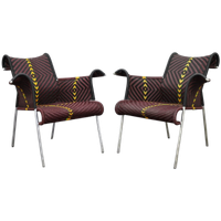 Set Of 2 “iris” Armchairs By Dominique Pétot For Moroso, 2009