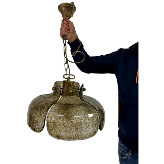 Vintage Murano Glazen Hanglamp / Luster Hillebrand Lighting 1