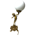 Art Nouveau Koperen Lamp Engel thumbnail 1