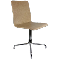 Vintage Brabantia Stoel / Stool / Chair Voor Eetkamer Of Keuken In Beige Kunstleder (skai)