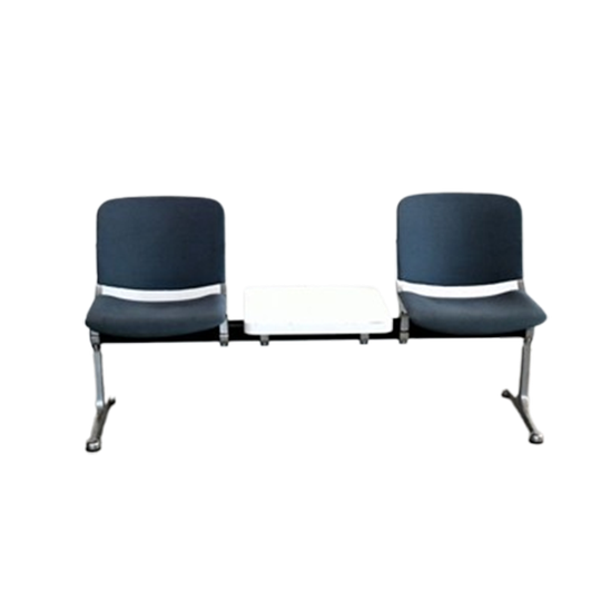Vintage Bankje | Wachtkamerbank Met Tafel | Jaren 70 1