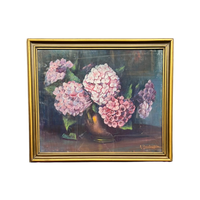 M.Steenbruggen. Stilleven "Hortensia'S". Pastel.