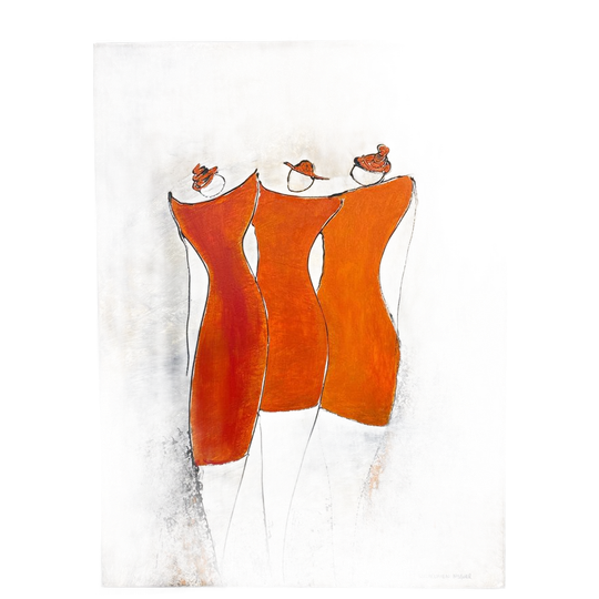 Schilderij Orange Women 1