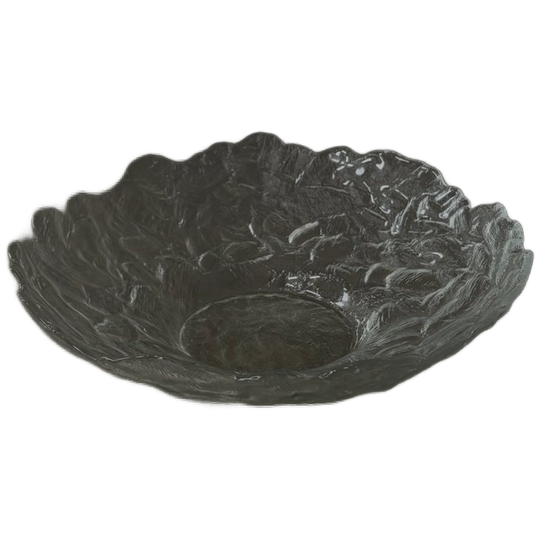 Vintage Scandinavian Ice Glass Bowl 1