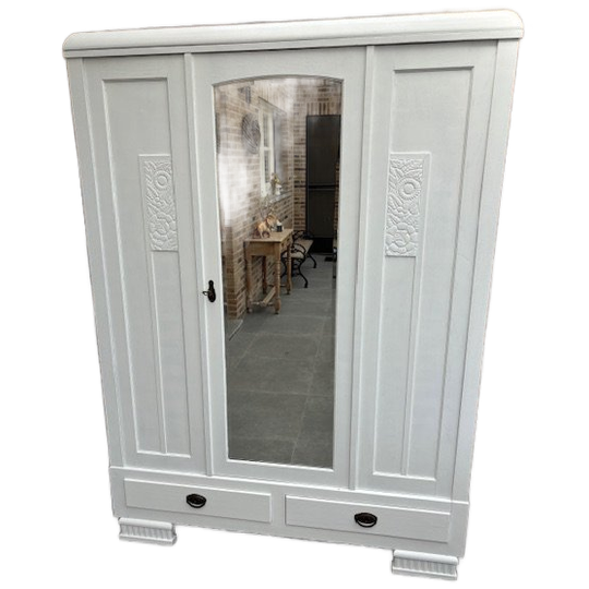 Brocante Art Deco Kledingkast 1