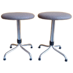 Unieke Set Vintage Brabantia Krukken Met Nieuwe Stoffering thumbnail 1