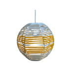 Yellow And White Pendant Lamp 1960S thumbnail 1