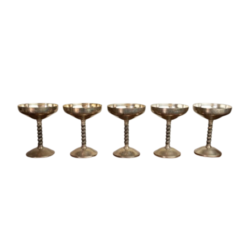 Set Van 5 Vintage Zilveren Coupes