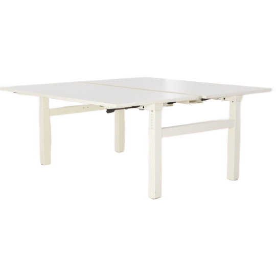 Konig + Neurath Hanslinger Bench Werkplek, Bladkleur Naar Keuze, 2x 160 X 80 Cm, Hoogte Instelbaa 1