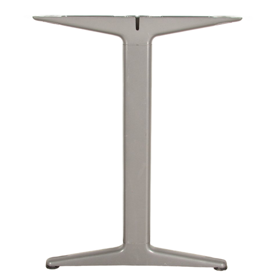 Ahrend Mehes H-poot, Antraciet, Klein Model, Vaste Hoogte 1