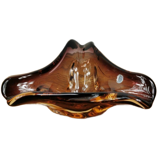 Vintage Glazen Schaaltje, Asbak. Murano Glas 007 1