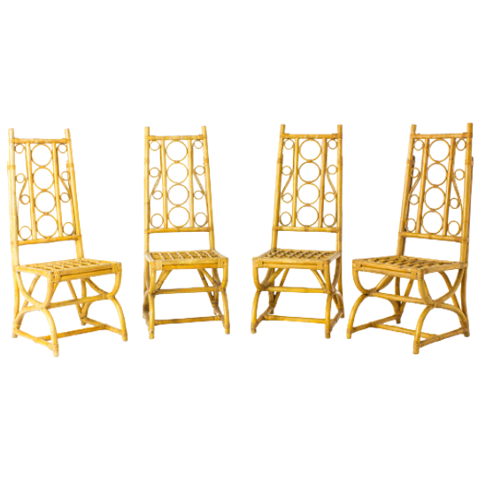 Tropical Ornate Bamboo Chairs 1