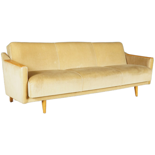 Vintage Sofa/slaapbank Met Fauteuil – Jaren 60 1