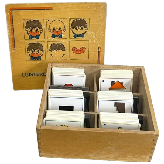 Educo Vintage Luister & Doe Spel Vintage Schoolmateriaal 1