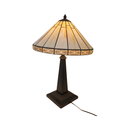 Grote Art Deco Stijl Tifanny Lamp